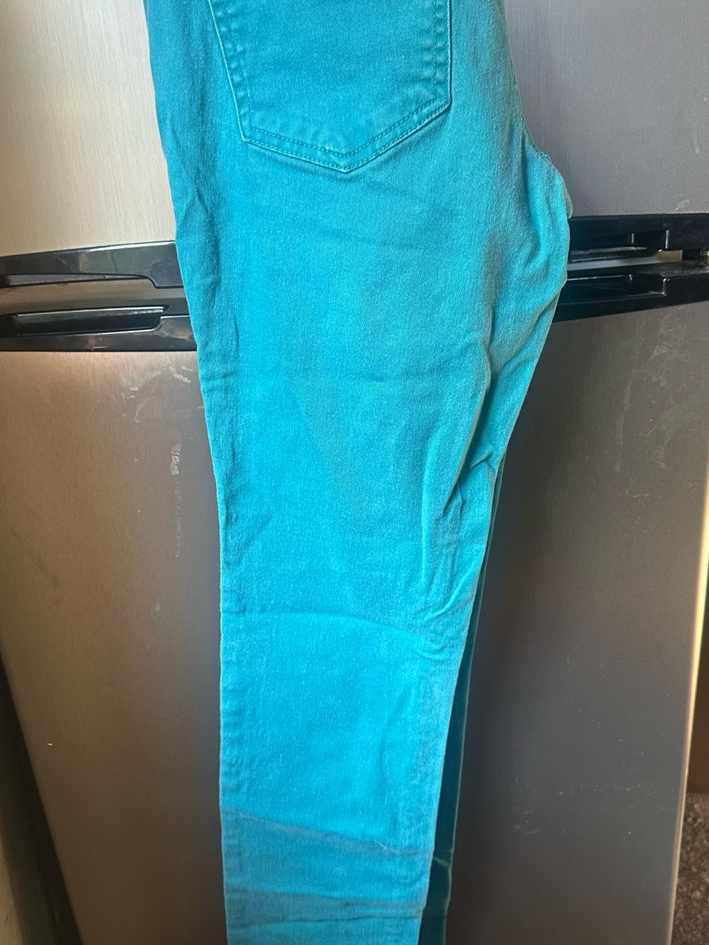 Forever 21 Teal Skinny Jeans
